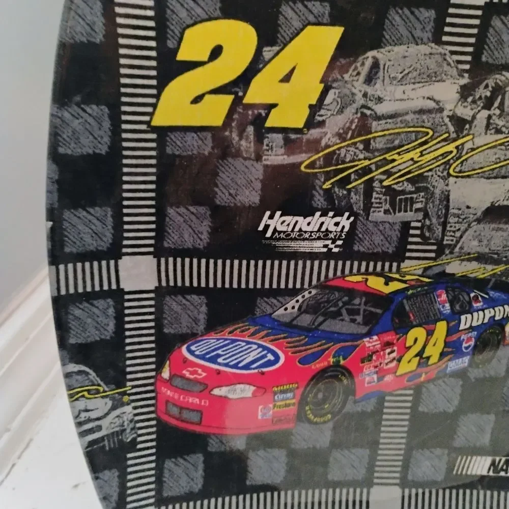 Hendrick Motorsports Nascar Plate - Black, Yellow, Red